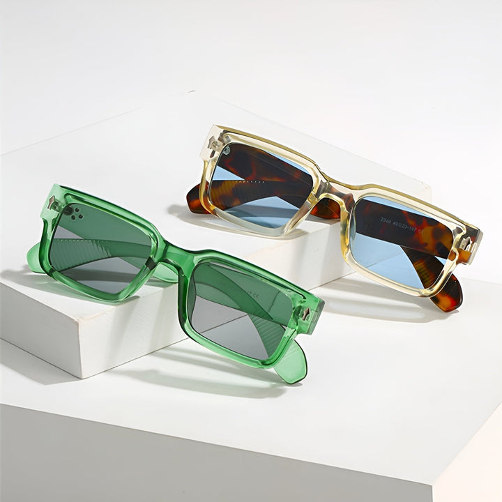 Stylowe męskie okulary przeciwsłoneczne retro vintage - idealne do klasycznego wyglądu