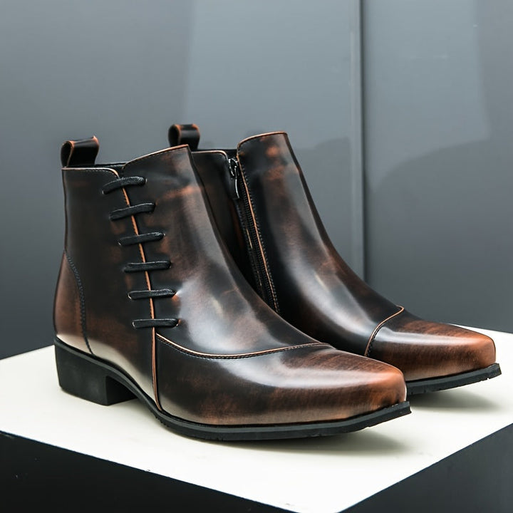 Stylowe męskie buty skórzane zapewniające elegancki wygląd