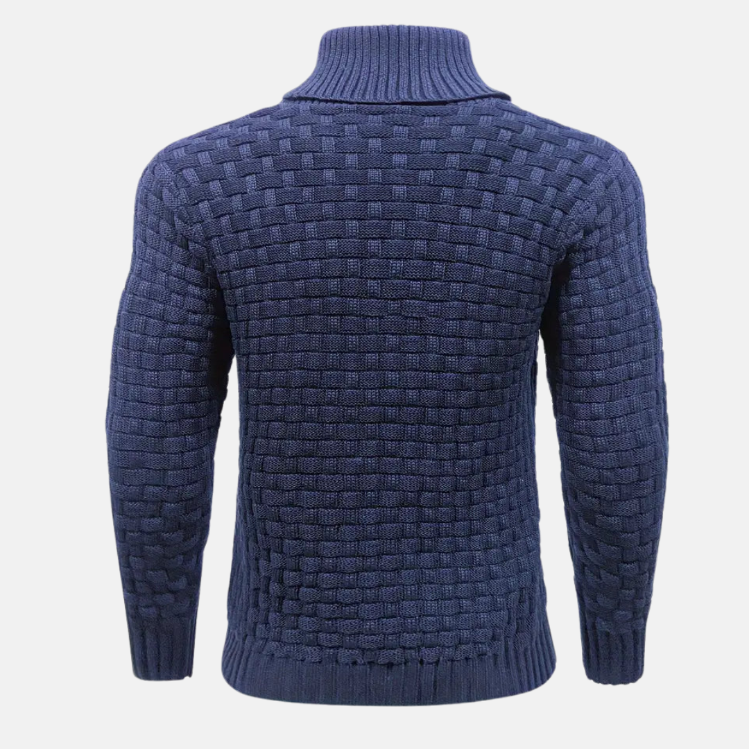 Wygodny męski sweter z dzianiny - miękki, uniwersalny i stylowy