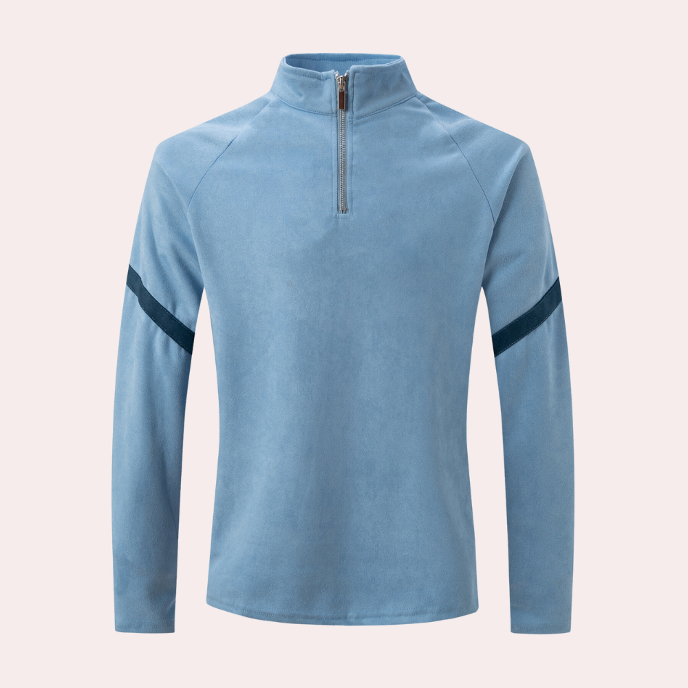 Stylowy sweter męski wykonany z wysokiej jakości mieszanki wełny zapewniającej ponadczasową elegancję