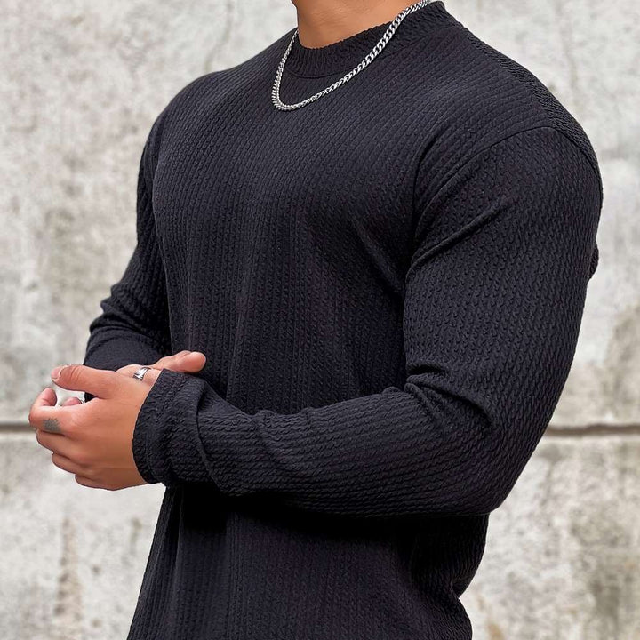 Stylowy męski sweter fitness zapewniający sportowy wygląd