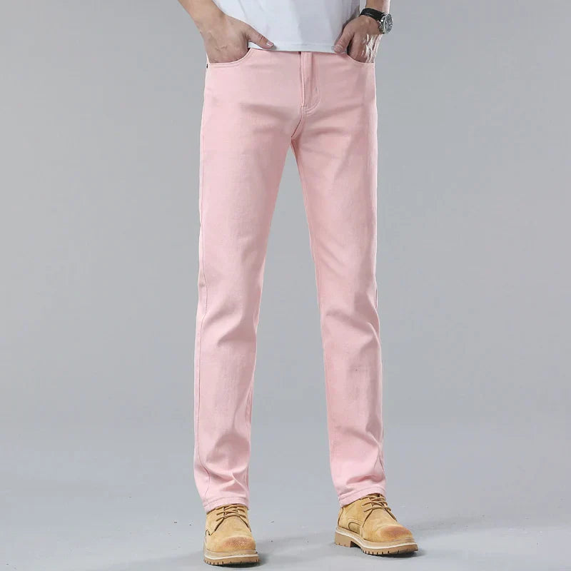 Męskie dżinsy premium slim fit - modny denim zapewniający doskonały wygląd