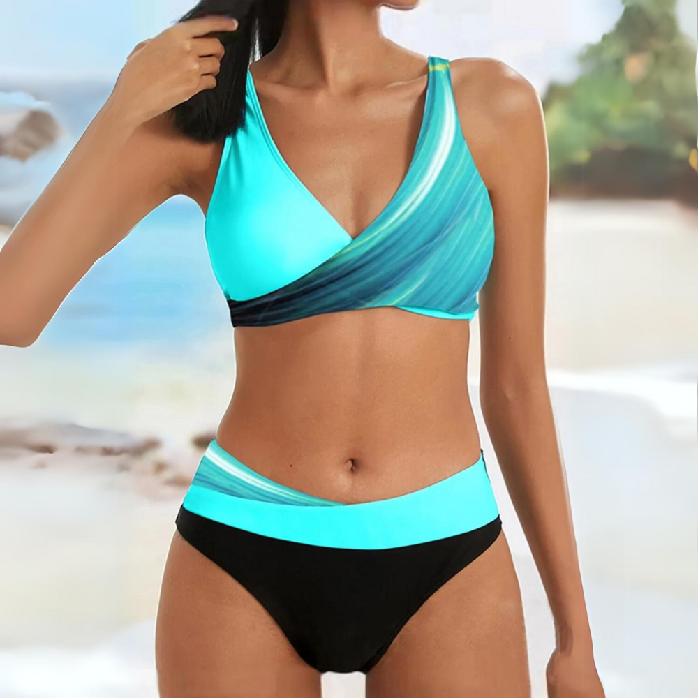 Genevieve | Bikini color block tendance estivale