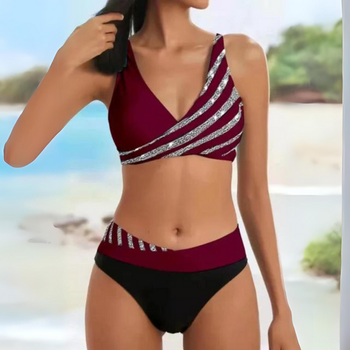 Genevieve | Bikini color block tendance estivale