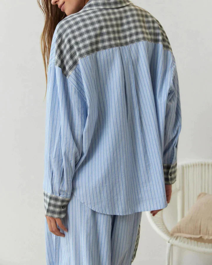 Pendo | Comfortabele Geruite Pyjama Set voor Een Rustige Nachtrust