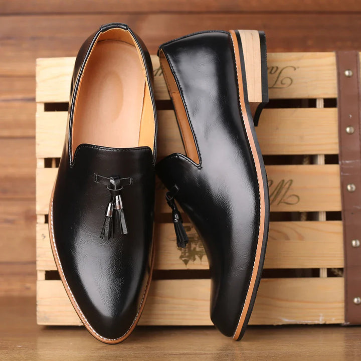 Stylowe męskie skórzane loafersy dla wyrafinowanego wyglądu