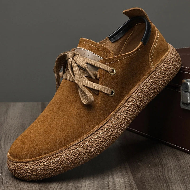 Eleganckie męskie buty ze skóry nubukowej z miękką podeszwą - maksymalny komfort i styl