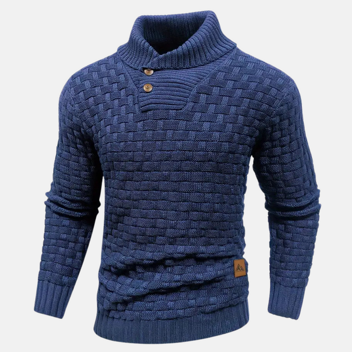 Wygodny męski sweter z dzianiny - miękki, uniwersalny i stylowy