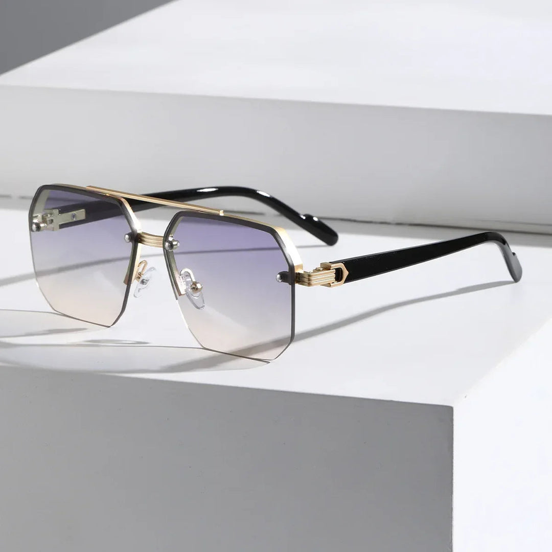 Stilvolle geometrische Herren Sonnenbrille für den modernen Look