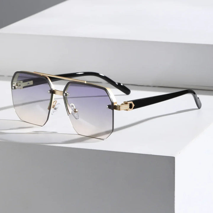 Stilvolle geometrische Herren Sonnenbrille für den modernen Look