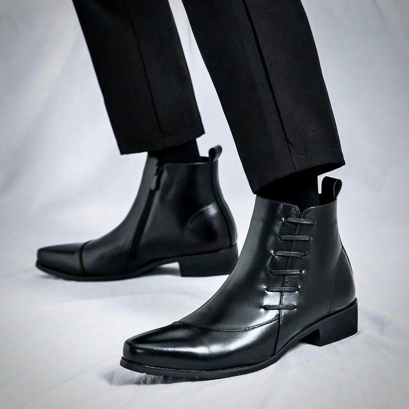 Stylowe męskie buty skórzane zapewniające elegancki wygląd