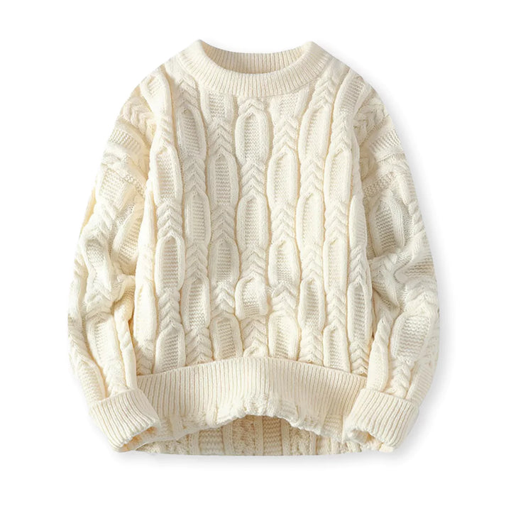 Elegancki męski sweter z dzianiny - klasyczny, ciepły i ponadczasowy na każdą okazję