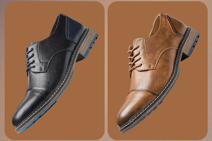 Eleganckie sznurowane buty męskie w dużych rozmiarach