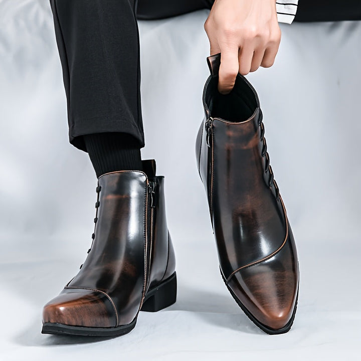 Stylowe męskie buty skórzane zapewniające elegancki wygląd