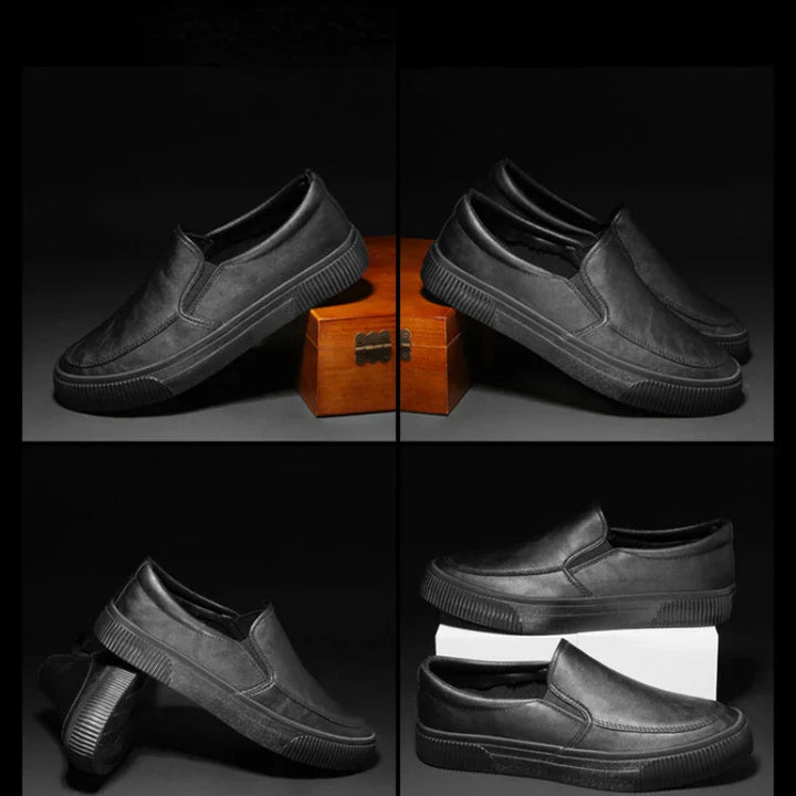 Stylowe męskie skórzane loafersy zapewniające najwyższy komfort i elegancję