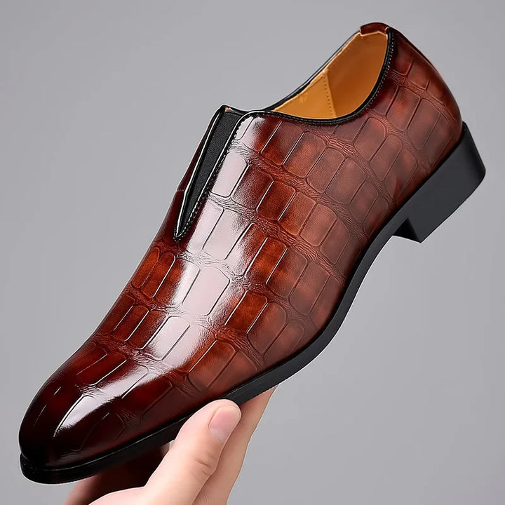 Eleganckie niskie buty męskie wykonane z wysokiej jakości skóry