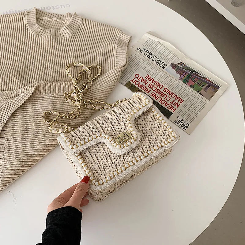 Laurie | Stoere Boho Handtas met Elegante Pareldetail voor een Unieke Look