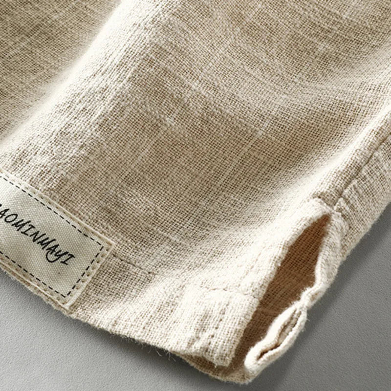 Niezwykle wygodne lniane szorty męskie zapewniające styl i wygodę