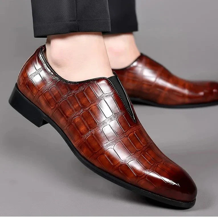 Eleganckie niskie buty męskie wykonane z wysokiej jakości skóry