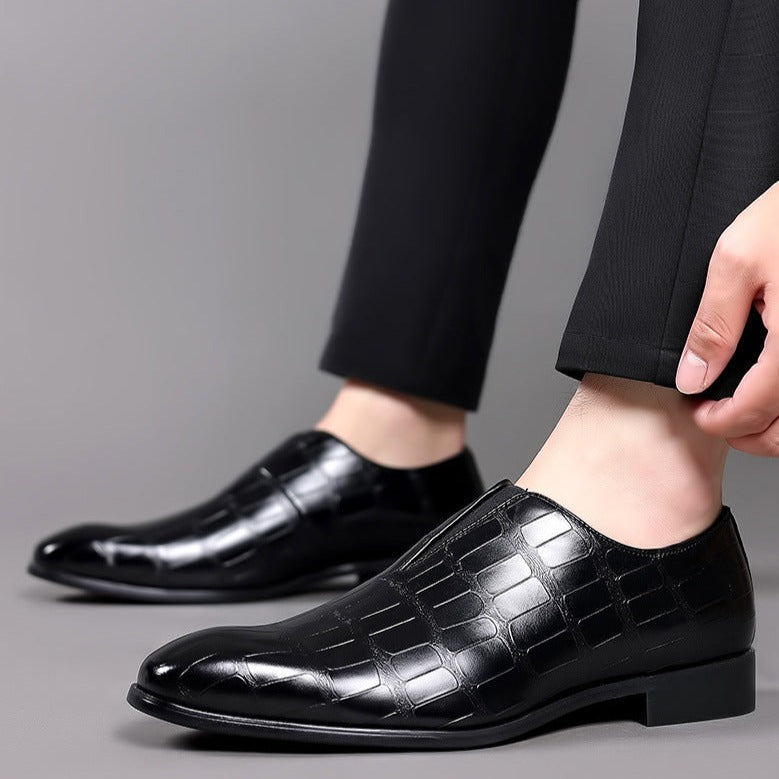 Eleganckie niskie buty męskie wykonane z wysokiej jakości skóry