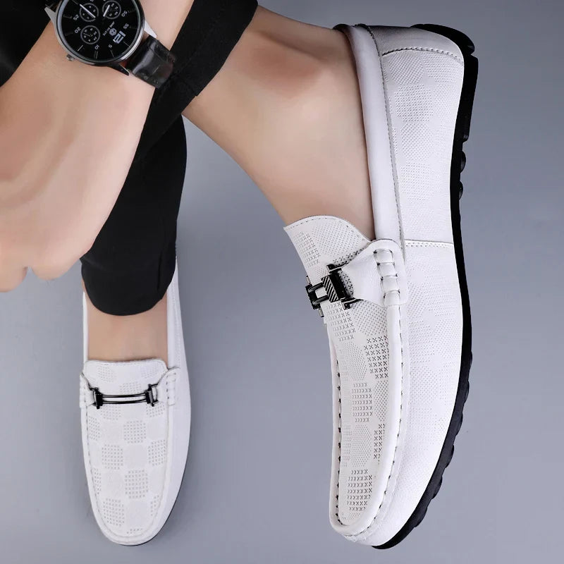 Eleganckie włoskie buty męskie wykonane z prawdziwej skóry wysokiej jakości