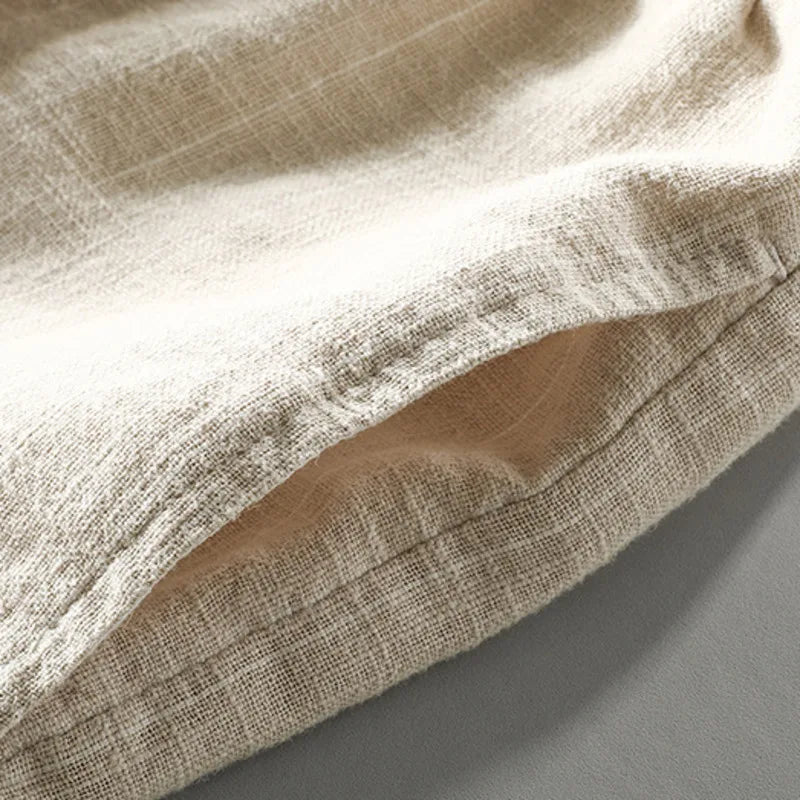 Niezwykle wygodne lniane szorty męskie zapewniające styl i wygodę