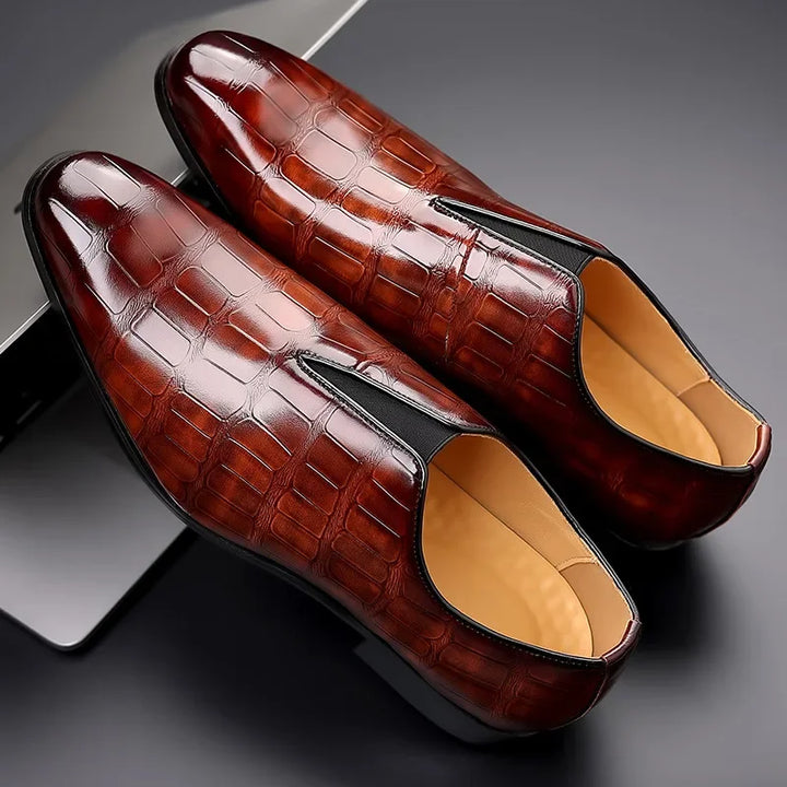 Eleganckie niskie buty męskie wykonane z wysokiej jakości skóry