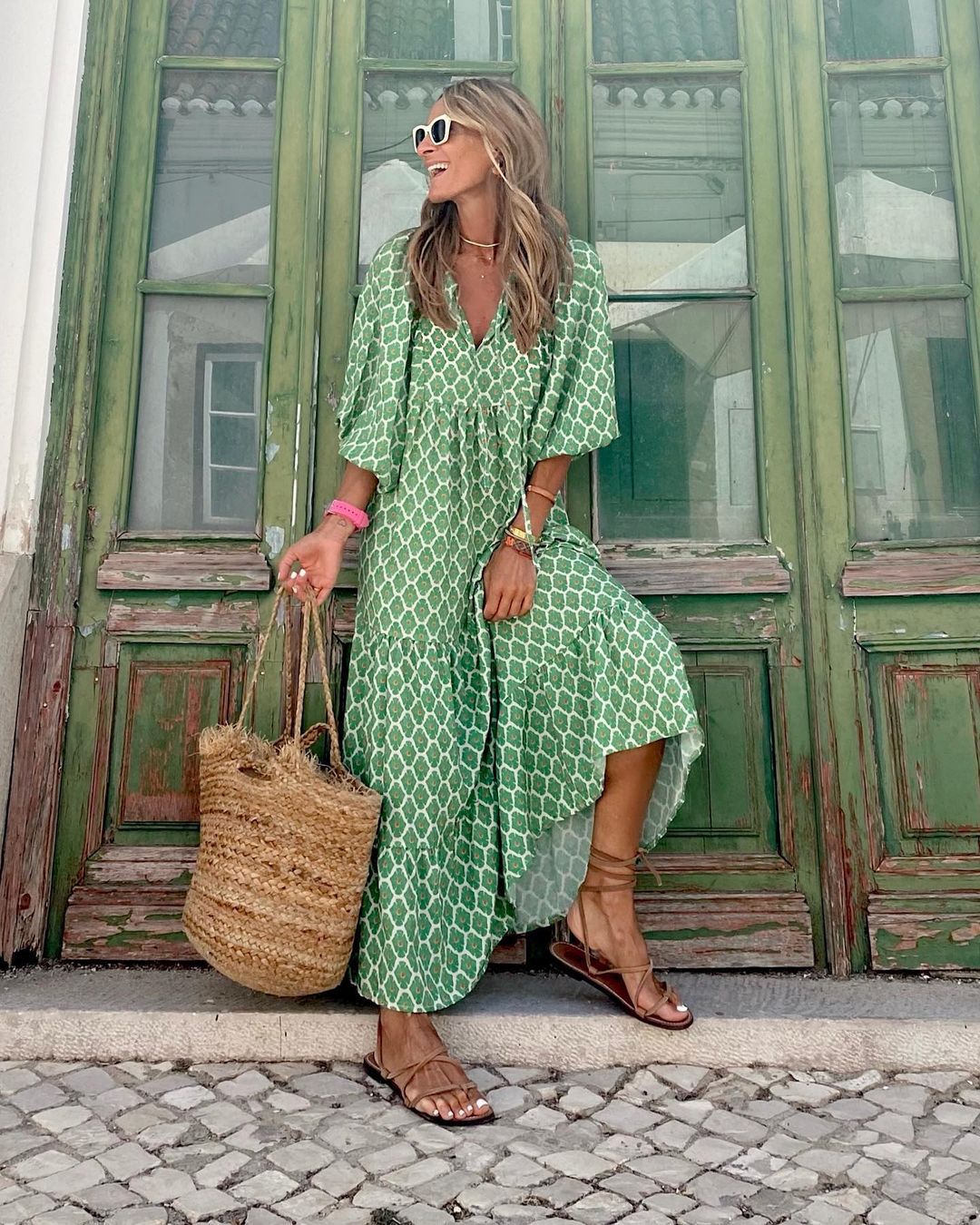 Chiara™ - Długa sukienka w stylu bohemy: ponadczasowa elegancja i niezrównana wygoda