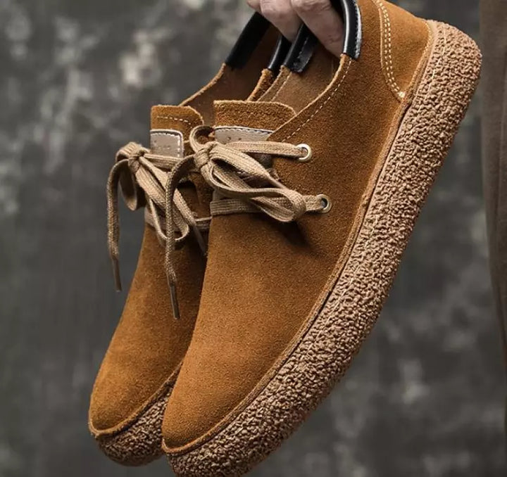 Eleganckie męskie buty ze skóry nubukowej z miękką podeszwą - maksymalny komfort i styl