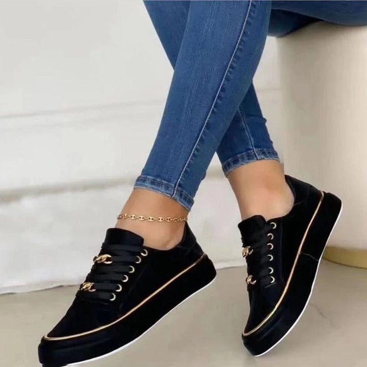 Modne damskie buty sportowe wykonane z materiału tekstylnego - idealne buty rekreacyjne dla Twojego stylu