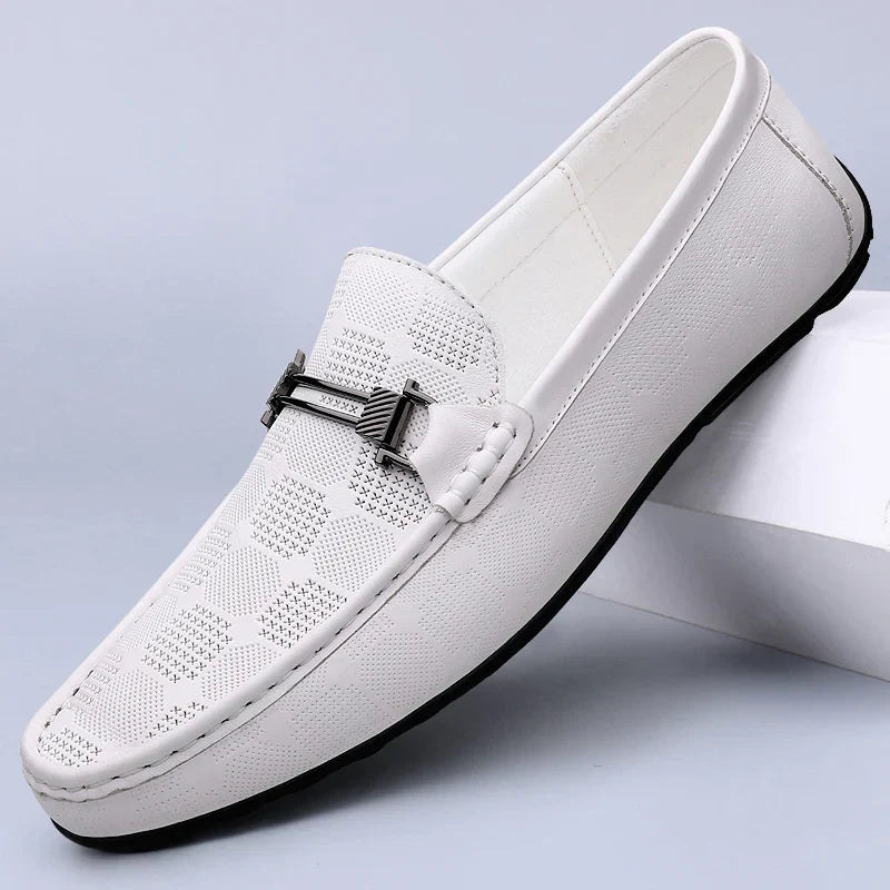 Eleganckie włoskie buty męskie wykonane z prawdziwej skóry wysokiej jakości