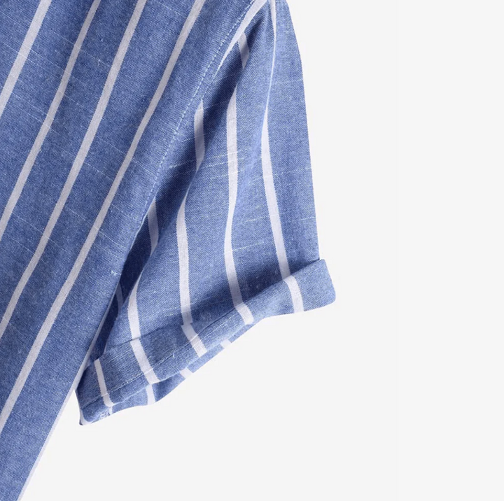 Stylowa męska koszulka polo w paski zapewniająca elegancki wygląd
