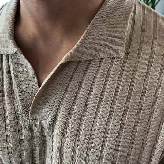 Elegancka męska bawełniana koszulka polo w stylowy wzór Florence