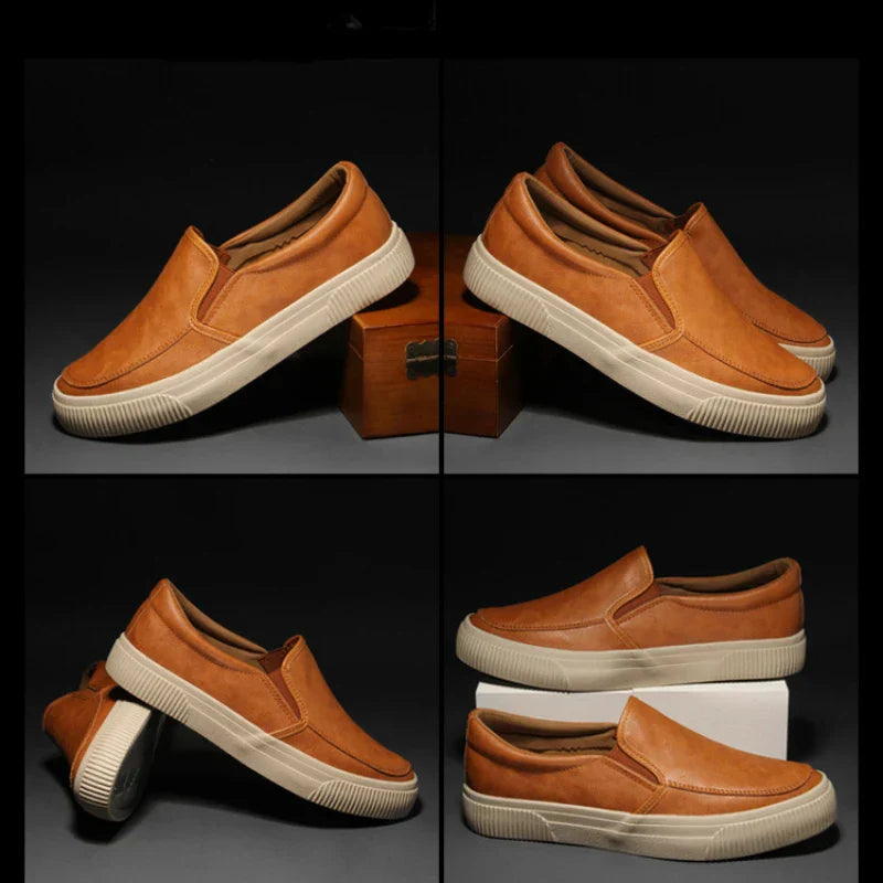 Stylowe męskie skórzane loafersy zapewniające najwyższy komfort i elegancję