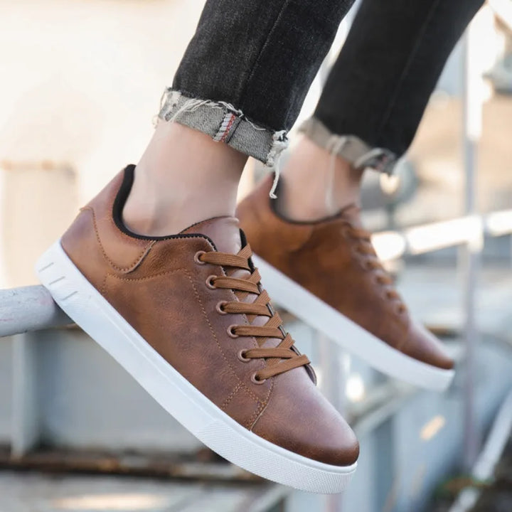 Eleganckie skórzane buty męskie w ponadczasowym, klasycznym stylu