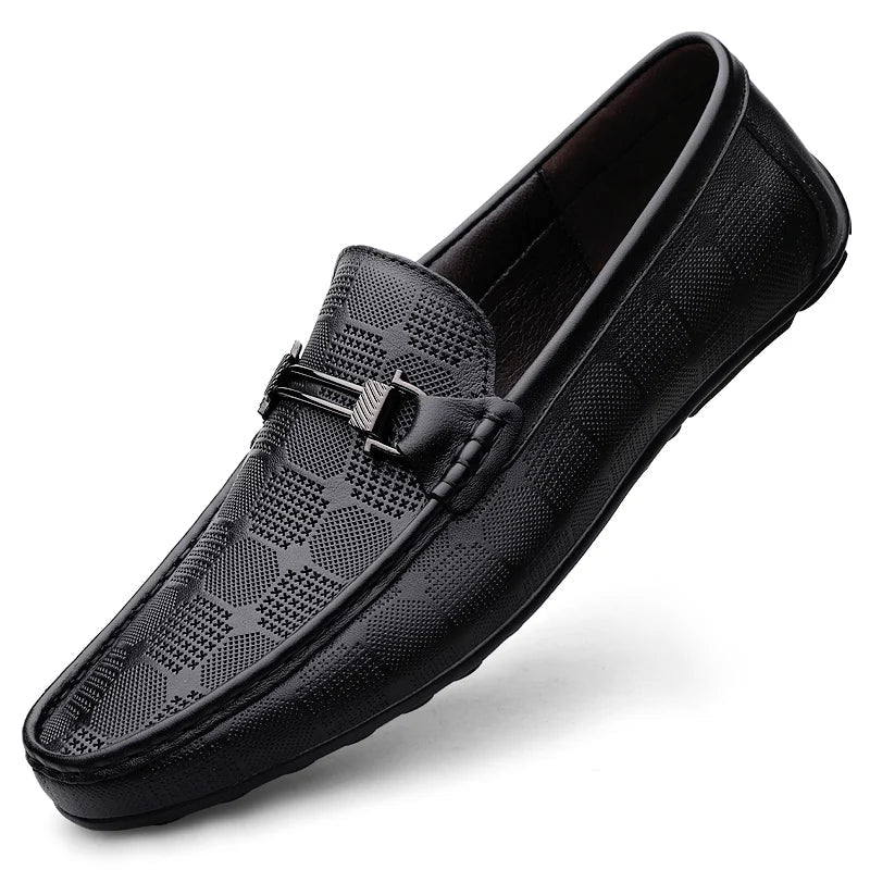 Eleganckie włoskie buty męskie wykonane z prawdziwej skóry wysokiej jakości