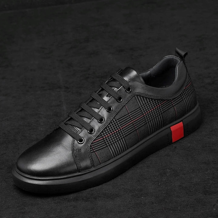 Eleganckie i luksusowe męskie skórzane buty sportowe - komfort i styl w jednym