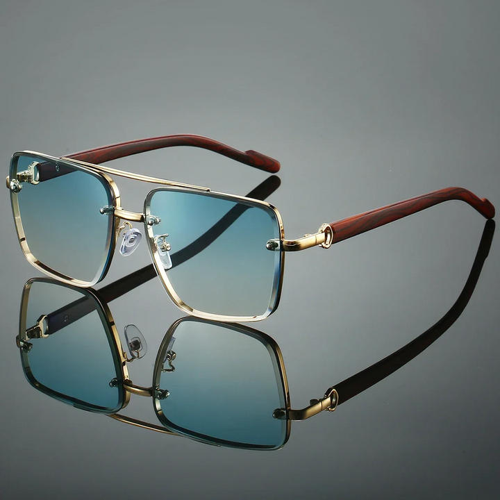 Stylowe, klasyczne męskie okulary aviator zapewniające ponadczasowy wygląd