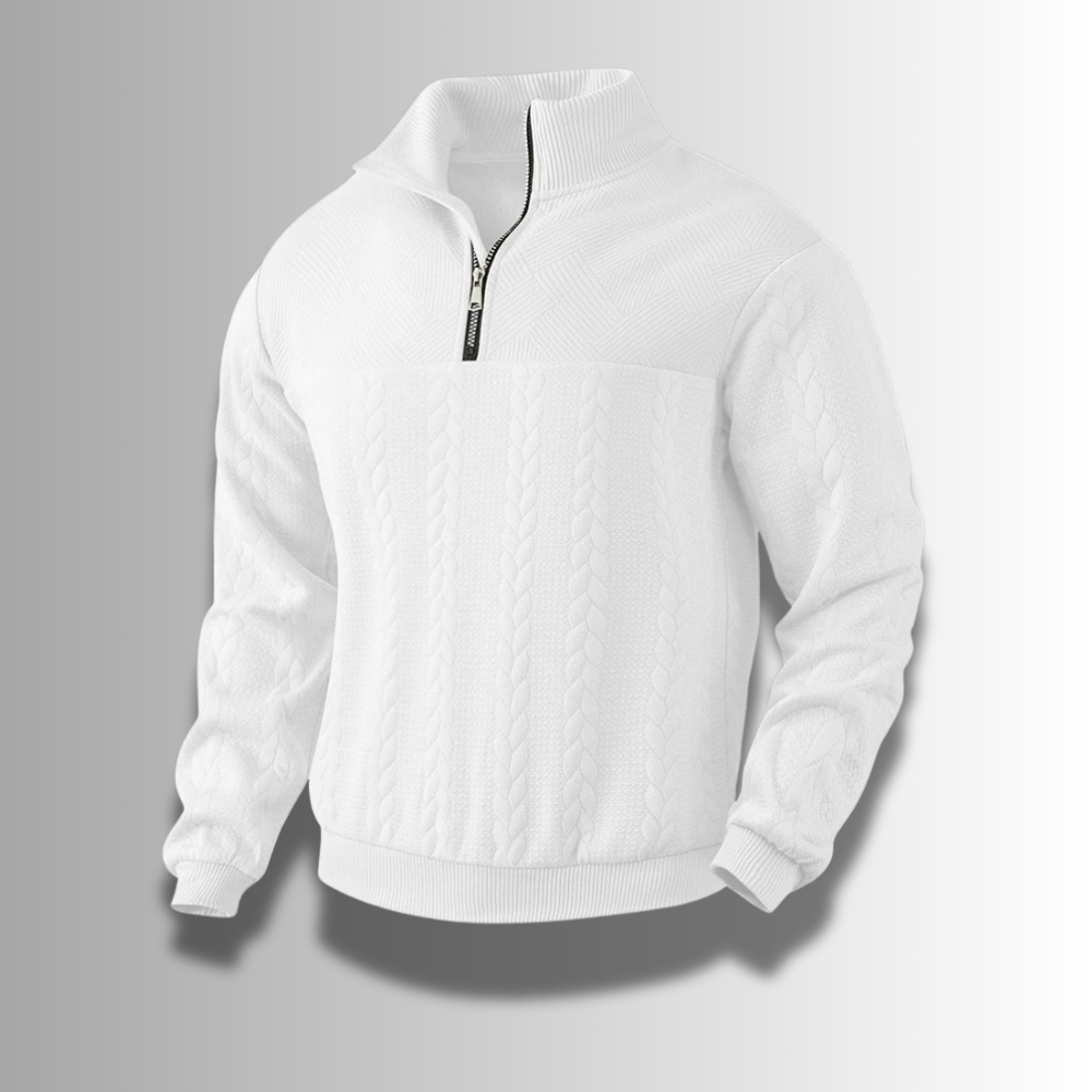 Sweter męski wykonany z luksusowej wełny merynosów - komfort i styl w doskonałym wydaniu