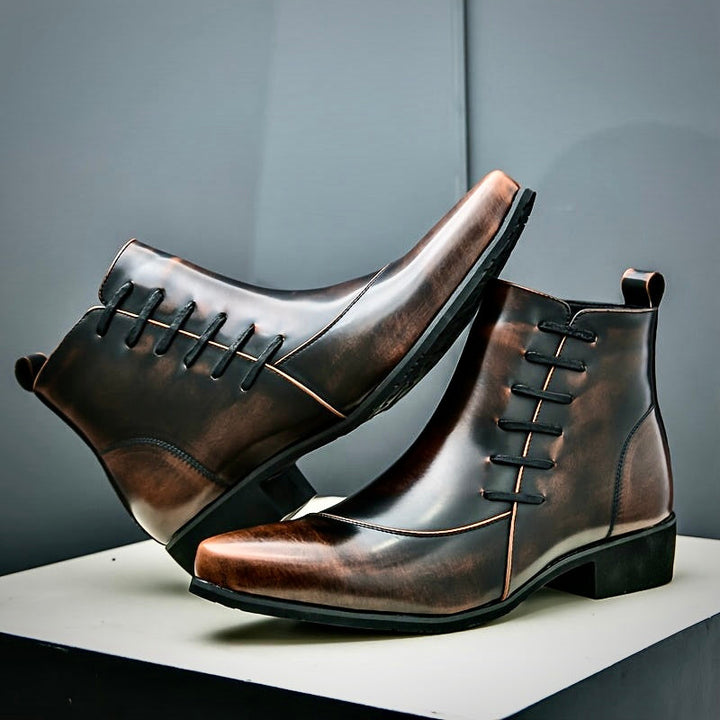 Stylowe męskie buty skórzane zapewniające elegancki wygląd