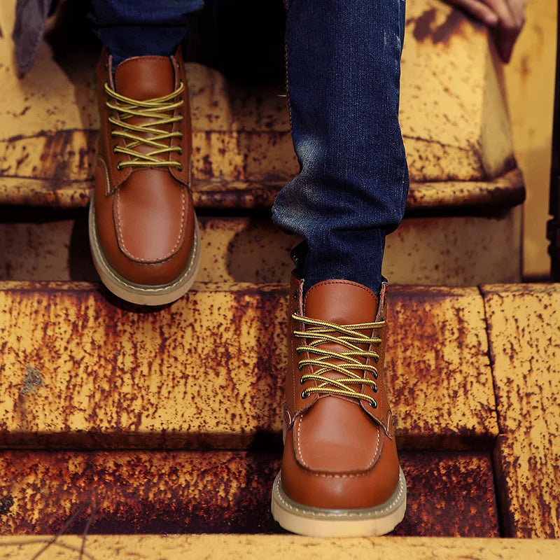 Stylowe męskie buty zimowe w stylu retro | Wyjątkowo ciepłe i trwałe