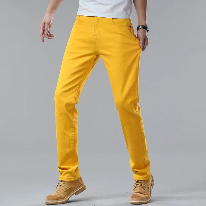 Męskie dżinsy premium slim fit - modny denim zapewniający doskonały wygląd
