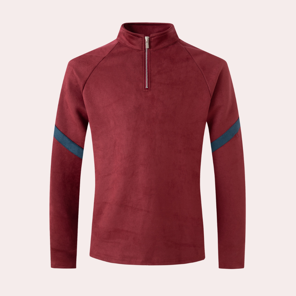 Stylowy sweter męski wykonany z wysokiej jakości mieszanki wełny zapewniającej ponadczasową elegancję