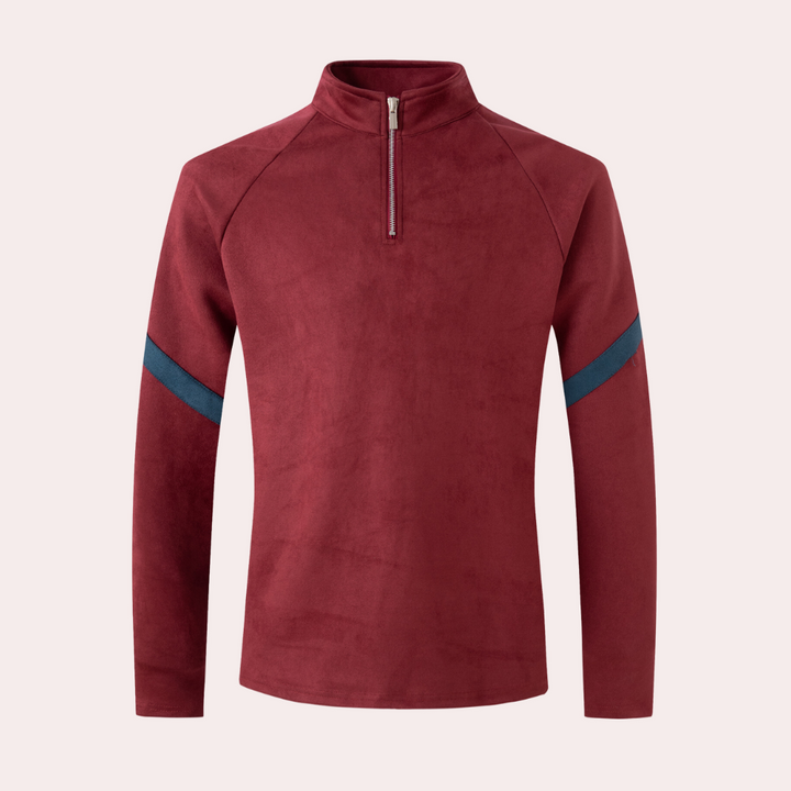 Stylowy sweter męski wykonany z wysokiej jakości mieszanki wełny zapewniającej ponadczasową elegancję
