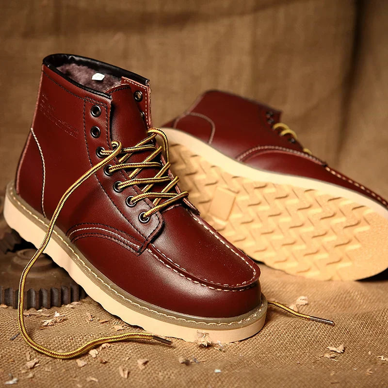 Stylowe męskie buty zimowe w stylu retro | Wyjątkowo ciepłe i trwałe