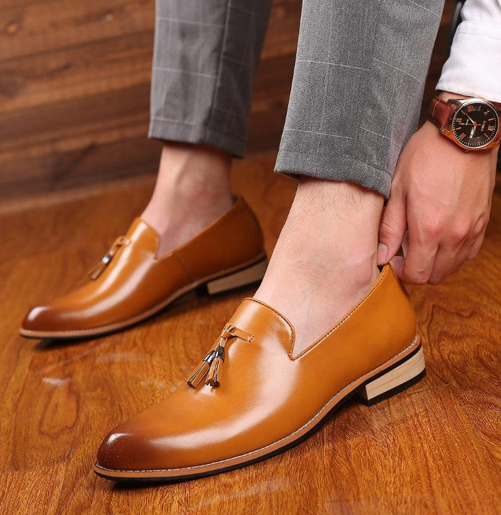 Stylowe męskie skórzane loafersy dla wyrafinowanego wyglądu