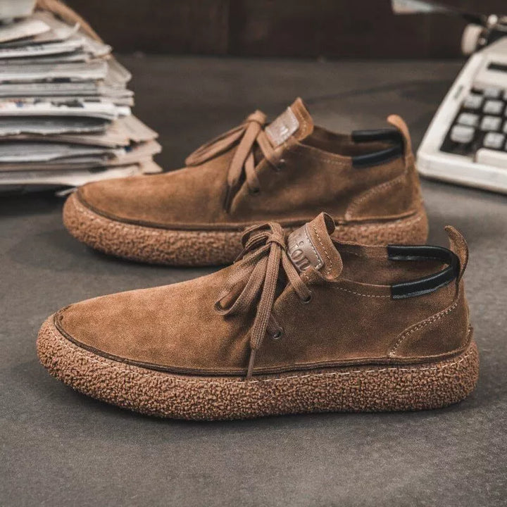 Eleganckie męskie buty ze skóry nubukowej z miękką podeszwą - maksymalny komfort i styl