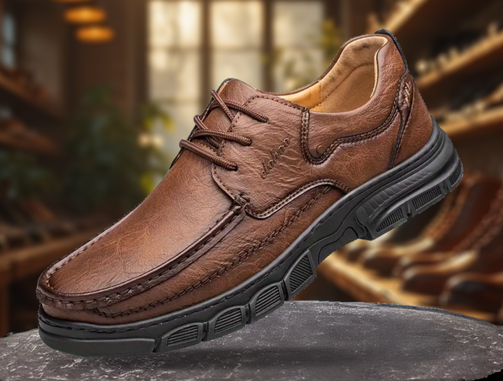 Stylowe męskie buty biznesowe ze sznurowaniem zapewniające wyrafinowany wygląd