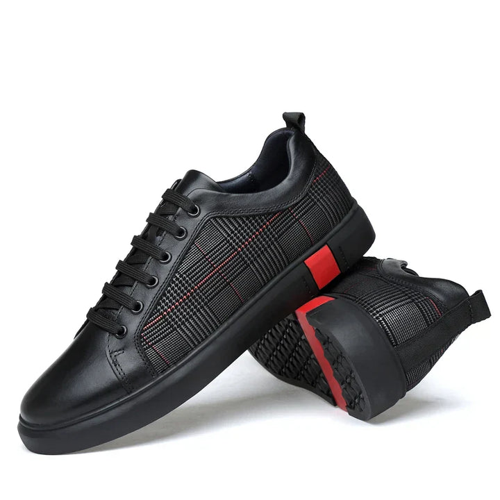 Eleganckie i luksusowe męskie skórzane buty sportowe - komfort i styl w jednym