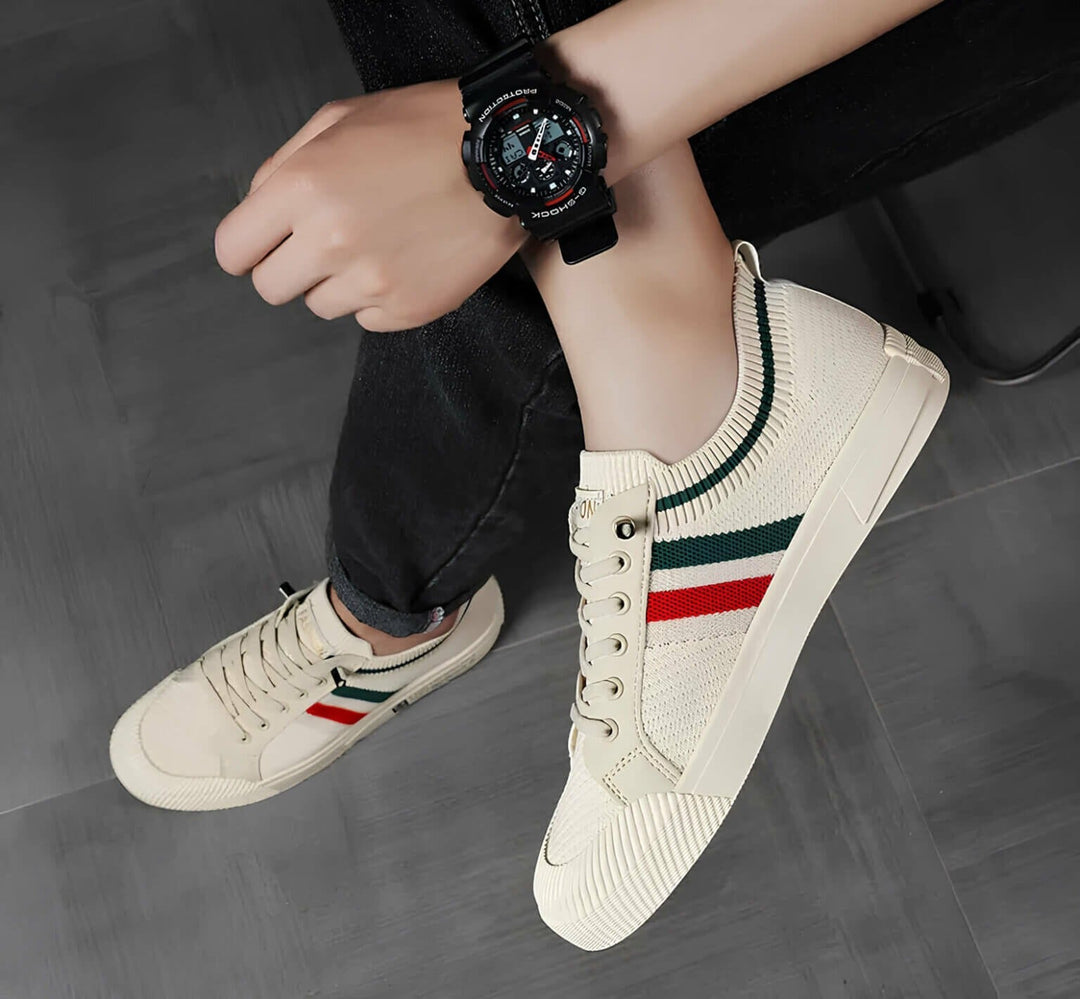 Stylowe męskie sneakersy premium wykonane z wysokiej jakości skóry dla najwyższego komfortu